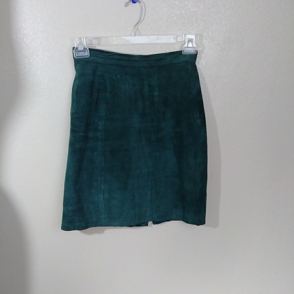 Vintage 188 West A line Leather Skirt